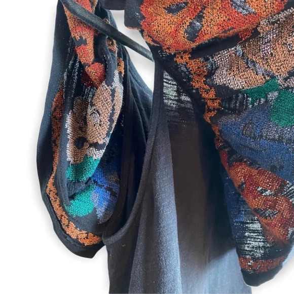 Free People Floral Embroidered Loose Fit Top - Picture 7 of 9